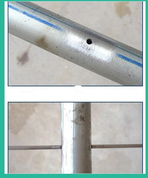 Зачистить штангу шкуркой Зачистить штангу шкуркой