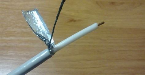 Зачищенный кабель