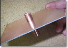 медная трубка на рефлекторе медная трубка на рефлекторе